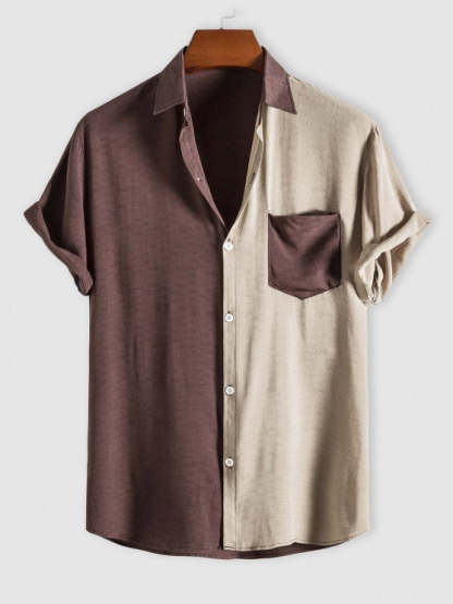 Two Tone Shirt And Cargo Pants Set - Grafton Collection