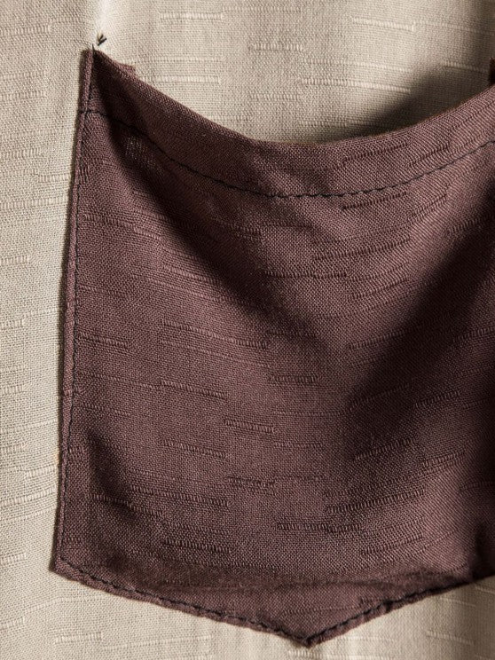 Two Tone Shirt And Cargo Pants Set - Grafton Collection