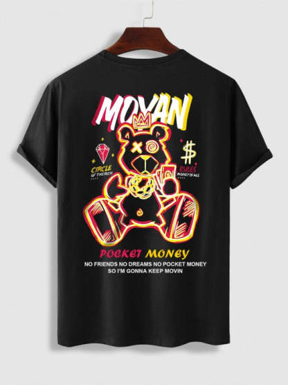 Cartoon Tee And Pants Streetwear Set - Grafton Collection