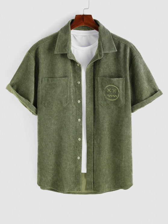 Embroidered Shirt And Cargo Pants Set - Grafton Collection