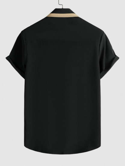 Collar Short Sleeves Shirt And Casual Shorts Set - Grafton Collection