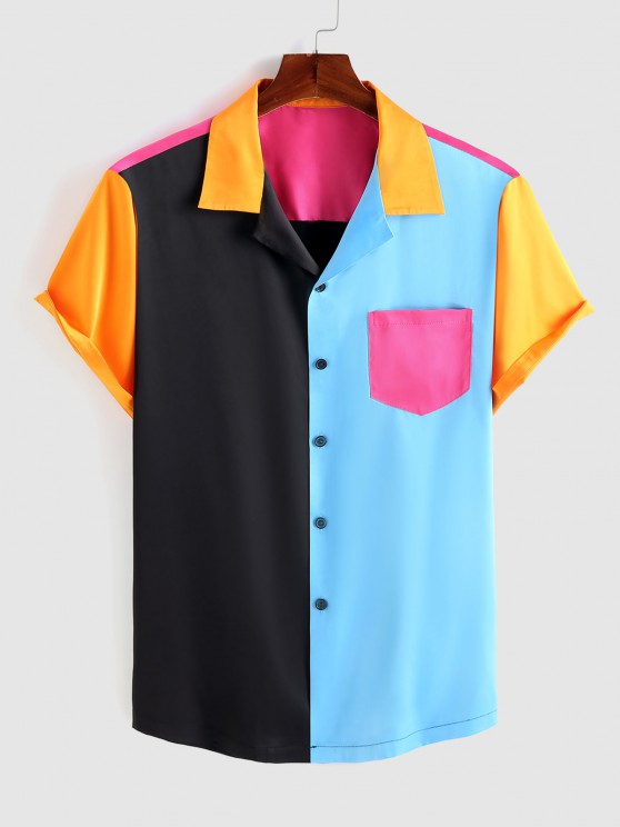 Pocket Shirt And Label Design Casual Shorts - Grafton Collection