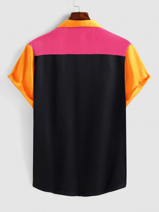 Pocket Shirt And Label Design Casual Shorts - Grafton Collection