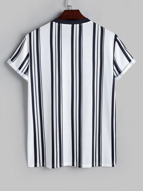 Striped T Shirt And Shorts Set - Grafton Collection