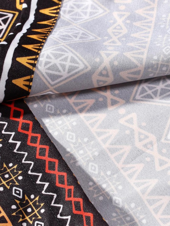 Printed Shirt And Jogger Pants Set - Grafton Collection