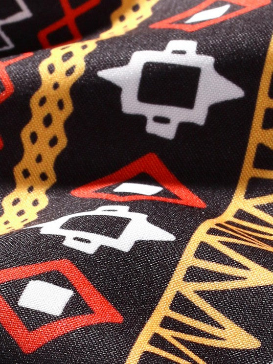 Printed Shirt And Jogger Pants Set - Grafton Collection