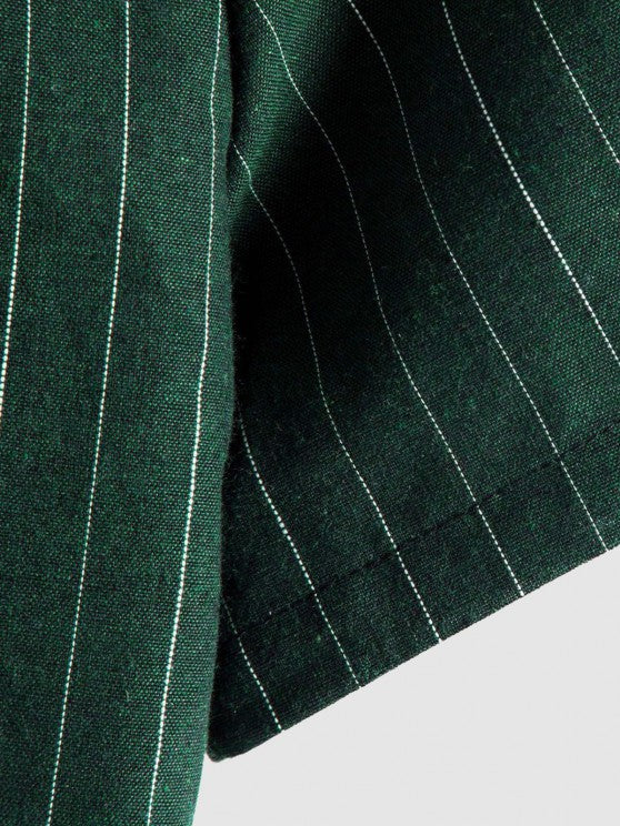 Short Sleeves Button Shirt And Pants Set - Grafton Collection