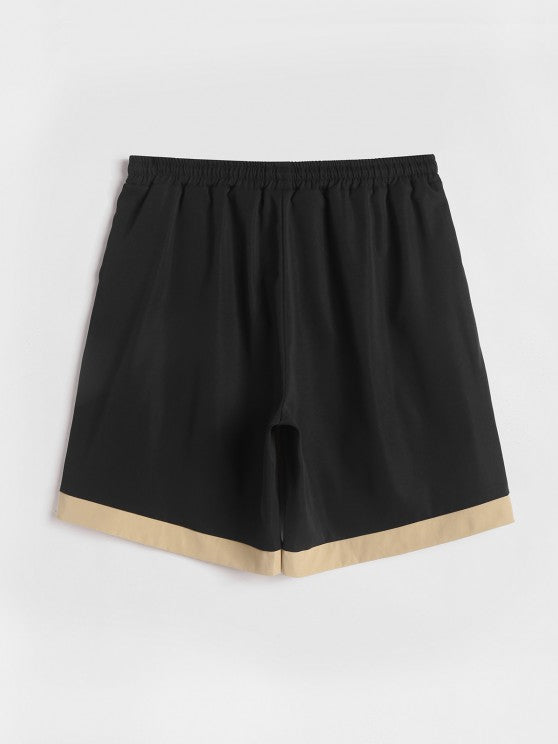 Front Pocket Short Sleeves Shirt And Shorts Set - Grafton Collection