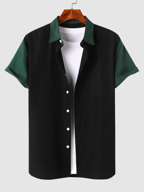 Shirt With Drawstring Shorts Two Piece Set - Grafton Collection