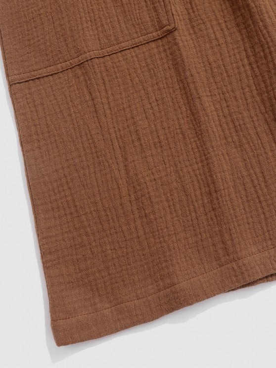 Flowers Pattern Shirt With Soft Textured Shorts - Grafton Collection