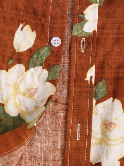 Flowers Pattern Shirt With Soft Textured Shorts - Grafton Collection