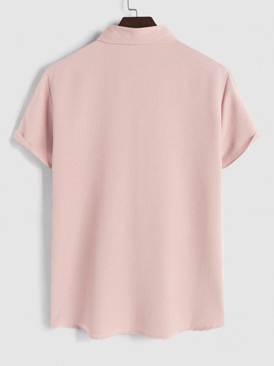 Textured Drawstring Shorts Set - Grafton Collection