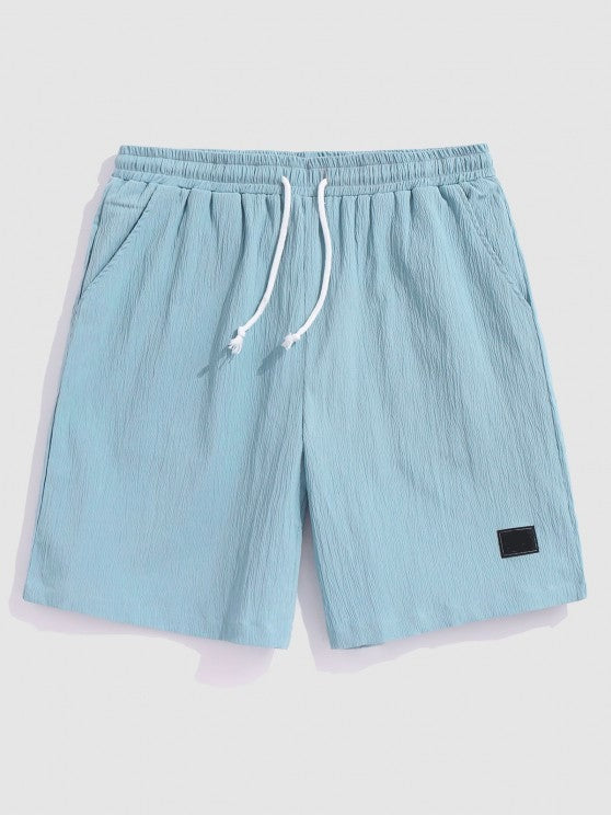 Flap Pocket Shirt And Applique Décor Shorts - Grafton Collection