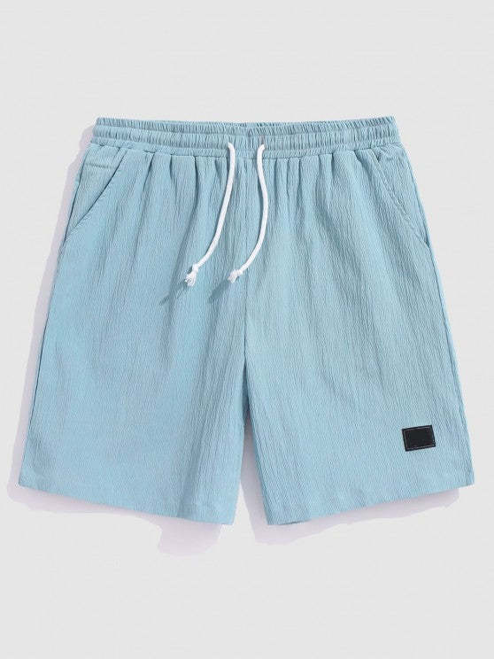 Flap Pocket Shirt And Applique Décor Shorts - Grafton Collection