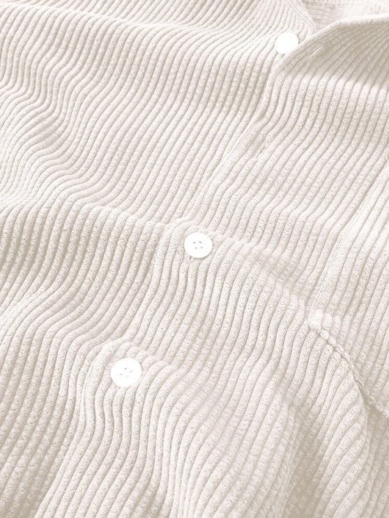 Corduroy Button Shirt And Shorts Set - Grafton Collection