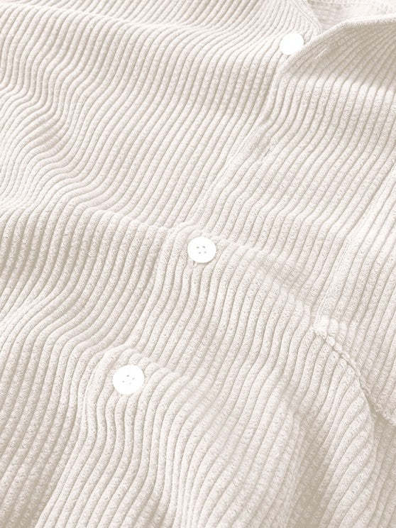 Corduroy Button Shirt And Shorts Set - Grafton Collection