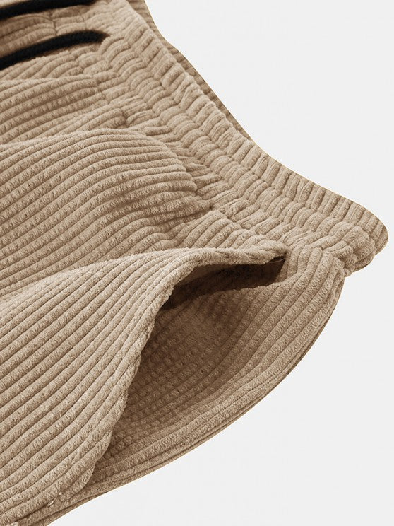 Corduroy Button Shirt And Shorts Set - Grafton Collection