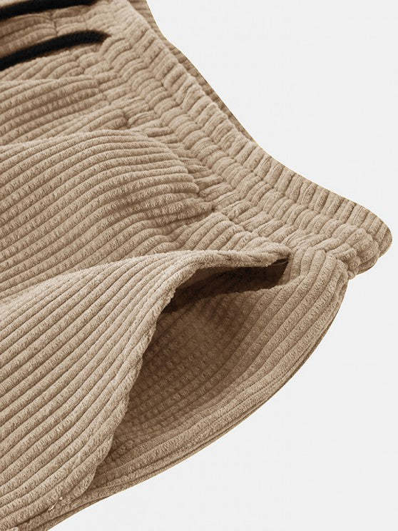Corduroy Button Shirt And Shorts Set - Grafton Collection
