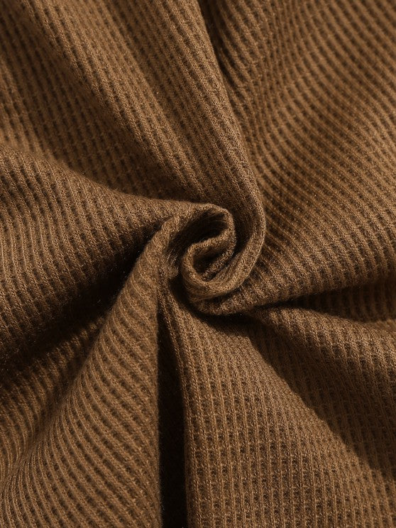 Textured T Shirt And Drawstring Shorts Set - Grafton Collection