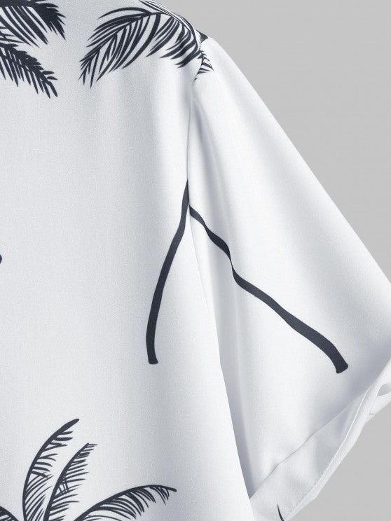Coconut Tree Printed Shirt And Shorts - Grafton Collection