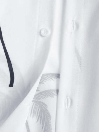 Coconut Tree Printed Shirt And Shorts - Grafton Collection