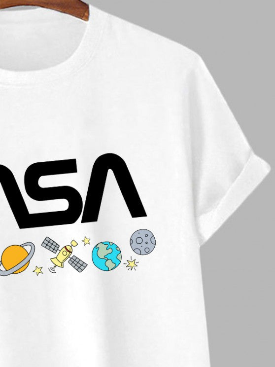 Galaxy Cartoon Graphic Pattern T Shirt - Grafton Collection