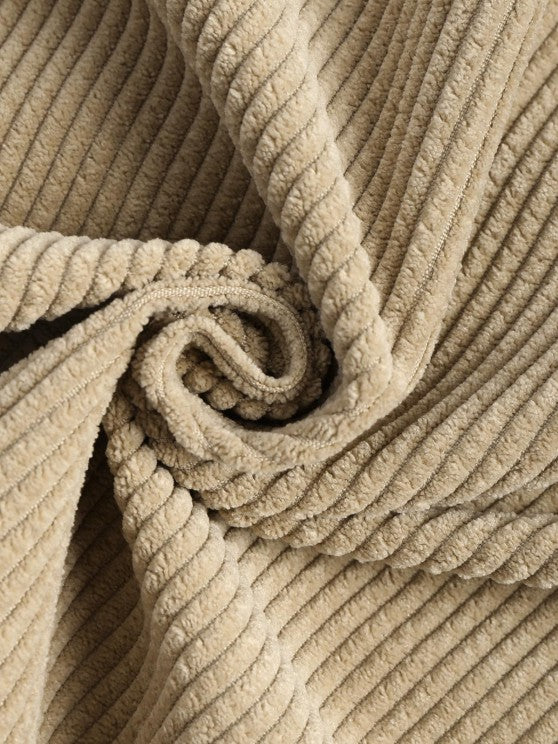 Polo Collared Corduroy Shirt And Shorts - Grafton Collection