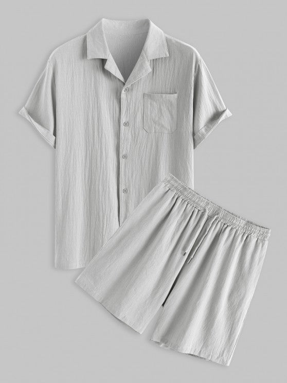 Pocket Drawstring Shorts Set - Grafton Collection