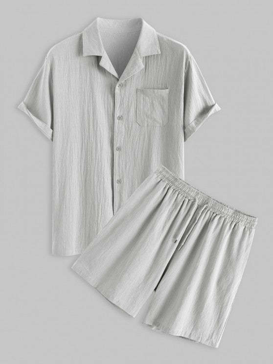 Pocket Drawstring Shorts Set - Grafton Collection
