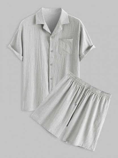 Pocket Drawstring Shorts Set - Grafton Collection