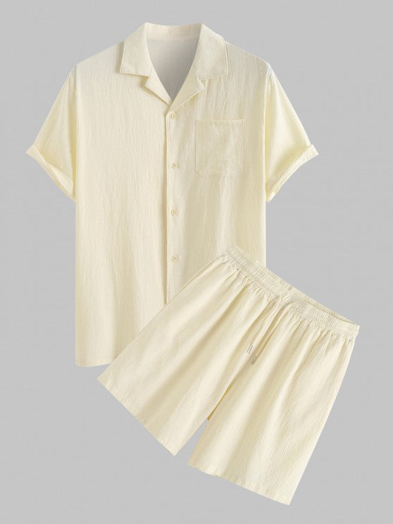 Pocket Drawstring Shorts Set - Grafton Collection