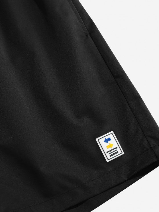 Two Tone T Shirt And Label Design Shorts - Grafton Collection