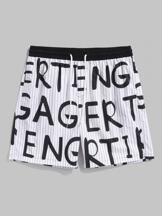 Letter Printed Shirt And Shorts - Grafton Collection