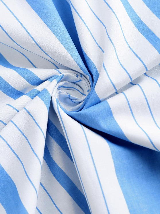 Casual Striped Shirt And Shorts - Grafton Collection