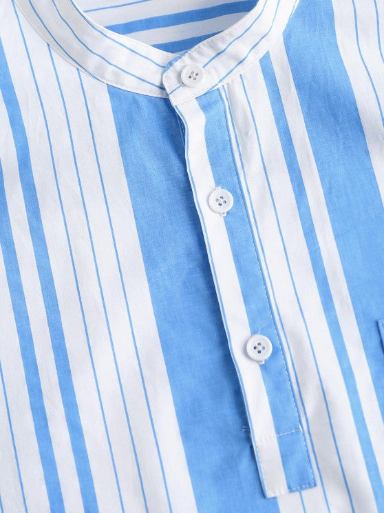 Casual Striped Shirt And Shorts - Grafton Collection