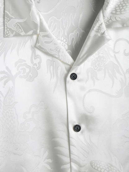 Printed Short Sleeves Shirt and Shorts Set - Grafton Collection