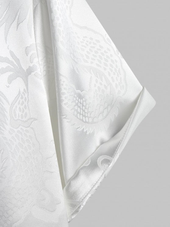 Printed Short Sleeves Shirt and Shorts Set - Grafton Collection