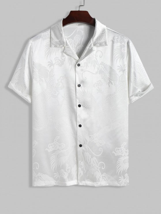 Printed Short Sleeves Shirt and Shorts Set - Grafton Collection