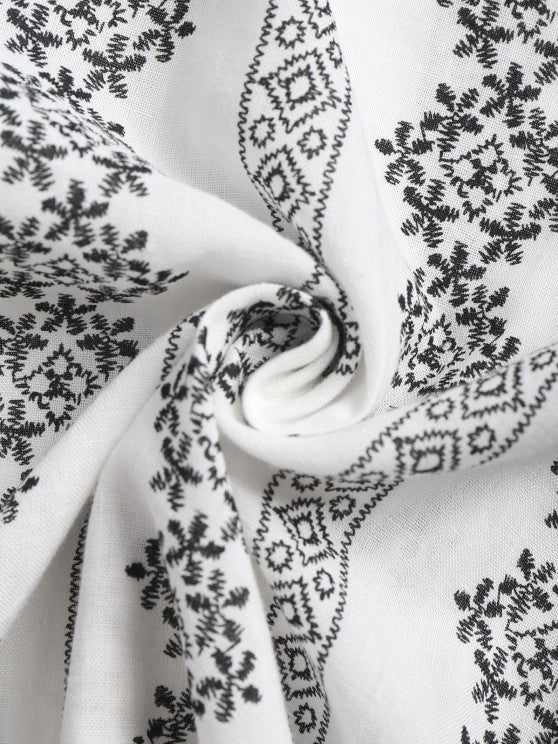 Printed Short Sleeves Shirt and Shorts Set - Grafton Collection