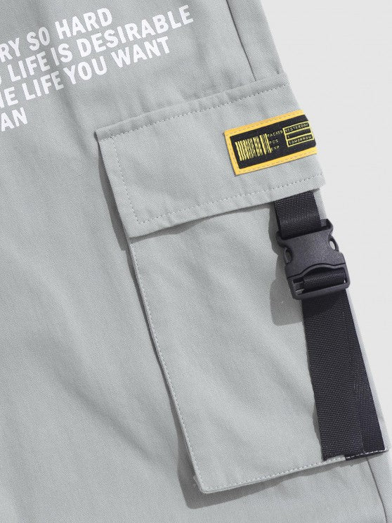 Printed T Shirt With Cargo Pants Set - Grafton Collection
