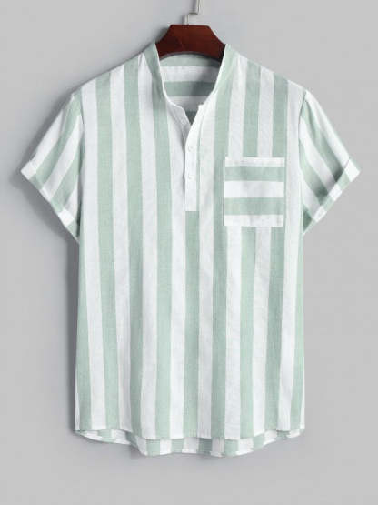 Collar Pullover Shirt And Drawstring Shorts - Grafton Collection