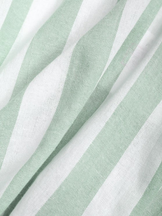 Collar Pullover Shirt And Drawstring Shorts - Grafton Collection