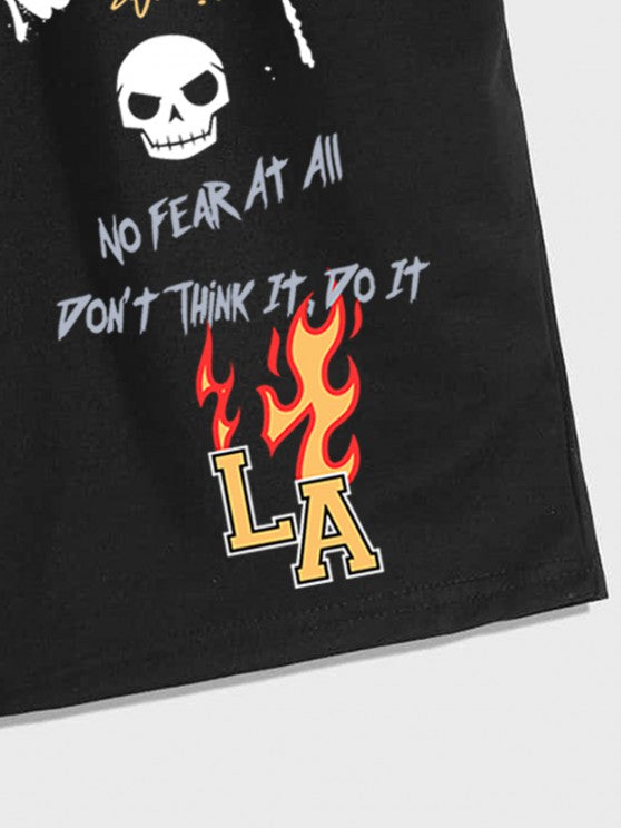 Smile T Shirt And Sweat Shorts - Grafton Collection