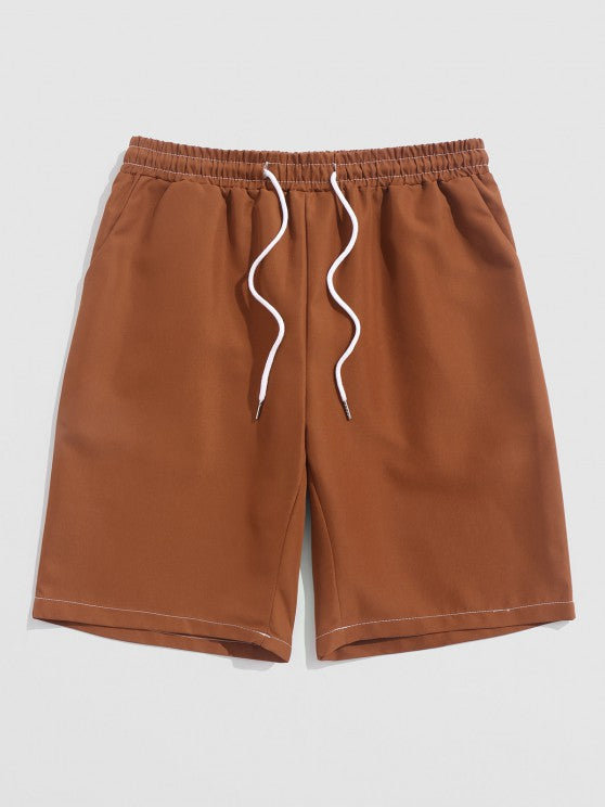 Graphic Coconut Tree Pattern T Shirt And Shorts - Grafton Collection