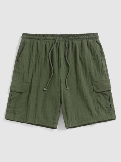 Striped Vacation Shirt And Cargo Shorts Set - Grafton Collection