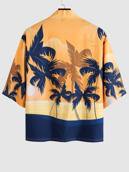 Sunset Pattern Beach Shirt And Shorts - Grafton Collection