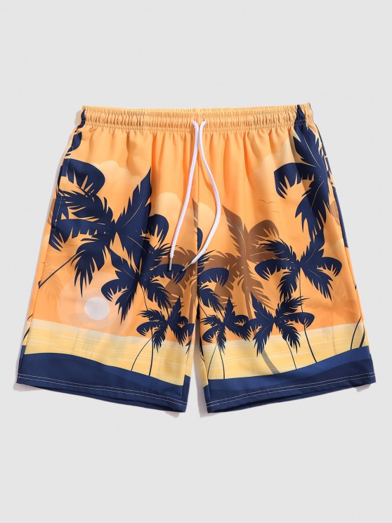 Sunset Pattern Beach Shirt And Shorts - Grafton Collection