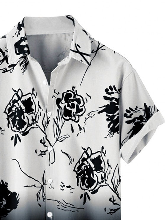 Short Sleeves Shirt And Solid Shorts Set - Grafton Collection