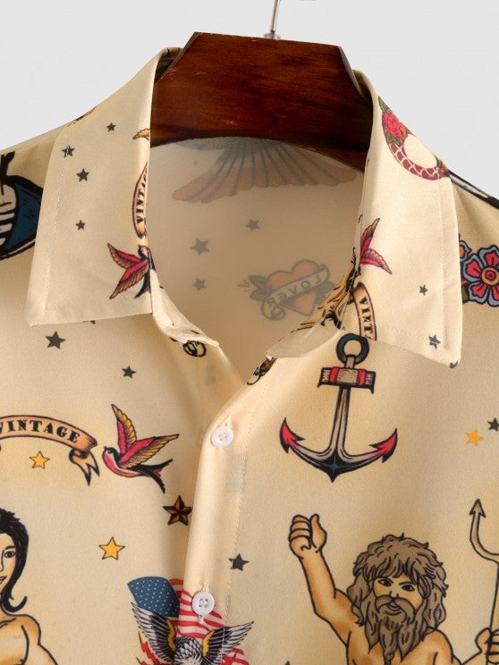 Vintage Shirt And Casual Shorts Set - Grafton Collection