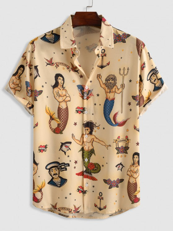 Vintage Shirt And Casual Shorts Set - Grafton Collection